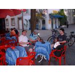 3 alte Fahrrad-Opas inner SB-Altstadt